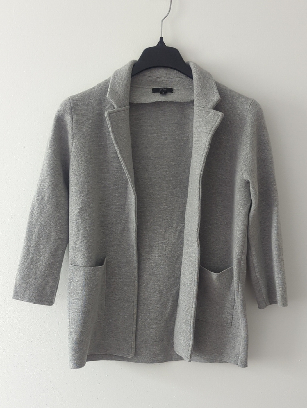 J Crew Sweater Blazer Gray Size Medium Classy Office Business Wool